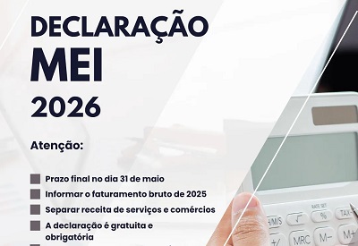 PRAZO PARA DECLARA&Ccedil;&Atilde;O ANUAL DO MEI ENCERRA EM MAIO