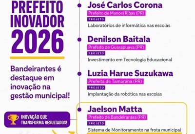 MONITORAMENTO INTELIGENTE DA FROTA MUNICIPAL LEVA BANDEIRANTES AO RECONHECIMENTO ESTADUAL EM INOVA&Ccedil;&Atilde;O NA GEST&Atilde;O P&Uacute;BLICA