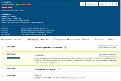 Decis&atilde;o de Gilmar Mendes restitui aposentadoria especial ao ex-governador Requi&atilde;o