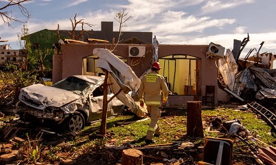 Tornados simult&acirc;neos no Sul surpreenderam meteorologistas