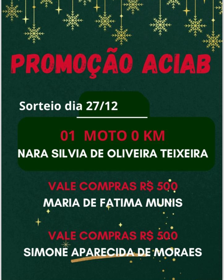 Sorteio Aciab 2023