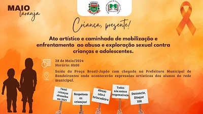 Caminhada de enfrentamento ao abuso infantil ser&aacute; na ter&ccedil;a-feira