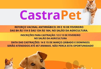 BANDEIRANTES RECEBE NOVA EDI&Ccedil;&Atilde;O DO PROGRAMA CASTRAPET E DIVULGA CRONOGRAMA DE ATIVIDADES