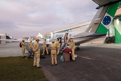 Integra&ccedil;&atilde;o de for&ccedil;as: Corpo de Bombeiros do Paran&aacute; manda nova equipe para o Pantanal