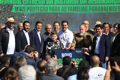 R$ 338 milh&otilde;es: Ratinho Junior anuncia maior investimento da hist&oacute;ria em seguran&ccedil;a p&uacute;blica