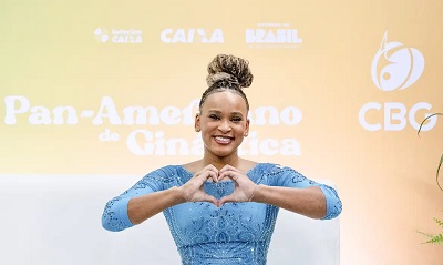 Rebeca Andrade volta com ouro no Pan de gin&aacute;stica art&iacute;stica