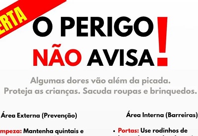 CIDADE EM ALERTA: SA&Uacute;DE INTENSIFICA COMBATE A ESCORPI&Otilde;ES