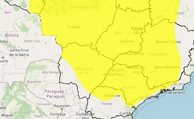 Paran&aacute; tem alerta amarelo duplo e se despede do calor nesta quarta com an&uacute;ncio de frio