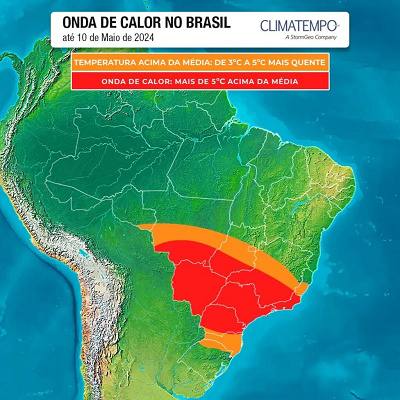 Calorão vai até 10 de maio; Paraná pode ter temperaturas 7ºC acima da média e máxima em Curitiba chega a 32ºC