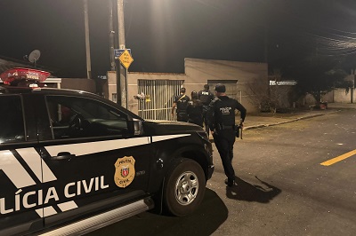 Pol&iacute;cia Civil faz opera&ccedil;&atilde;o contra organiza&ccedil;&atilde;o criminosa ligada a furtos e roubos em Piraquara